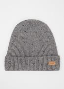 Barts Olafs ribgebreide muts met logo