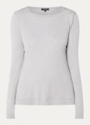 Claudia Sträter Longsleeve in kasjmierblend met lange mouwen