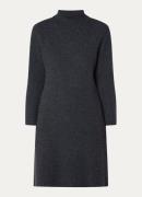 Claudia Sträter Fijngebreide midi trui-jurk van scheerwol
