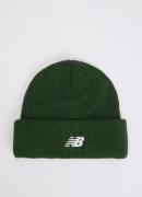 New Balance Grofgebreide muts met logoborduring