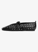 Tommy Hilfiger Mary Jane ballerina van leer met studs