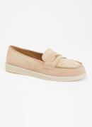 Dune London Graciela loafer van suède