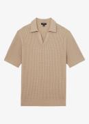 Reiss Merit regular fit polo met opengewerkt dessin