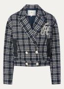 Fifth House Jordyn double-breasted blazer met tweed-look