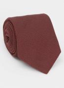 BOSS Stropdas in zijdeblend met microdessin