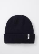 SAMSØE SAMSØE The Beanie fijngebreide muts in wolblend