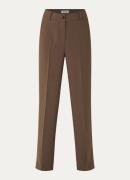 Modström Gale high waist straight fit pantalon met steekzakken en pers...