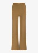 Studio Anneloes Lexie mid waist wide fit pantalon van travelstof