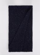 SAMSØE SAMSØE Nataniel gofgebreide sjaal in wolblend 180 x 20 cm