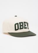 Obey Collegiate pet met logoborduring