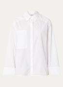 ba&sh Adam blouse met borstzak