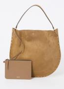 Isabel Marant Oskan shopper van kalfssuède met uitneembaar etui