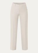 Xandres High waist straight fit pantalon in wolblend met steekzakken