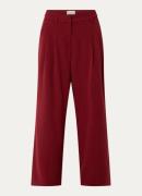 MSCH Copenhagen MSCHHenrika high waist wide fit pantalon met persplooi