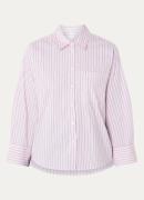 Josephine & Co Leon blouse met streepprint en borstzak