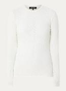 Refined Department Pepper semi-transparante top met structuur