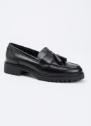 Dune London Gracelyn loafer van leer