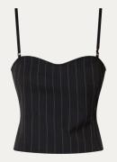 Bruuns Bazaar Hydrange crop top met streepprint