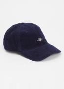 Gant Shield pet met van corduroy met logoborduring