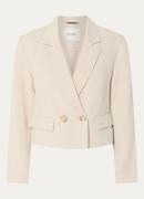 Beaumont Pleun double-breasted cropped blazer in wolblend