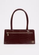 NIKKIE Lapaz schoudertas met crocostructuur