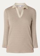 BRAX Top met streepprint en polokraag