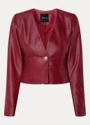 NIKKIE Lamia cropped blazer van imitatieleer