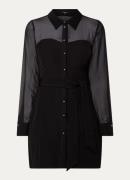 NIKKIE Larisa semi-transparante mini jurk met strikceintuur