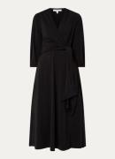 L.K.Bennett Aiper midi wikkeljurk met V-hals