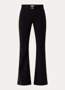 Liu Jo Mid waist flared pantalon met persplooi