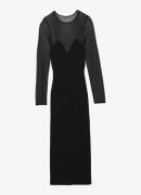 Reiss Lila midi jurk met mesh