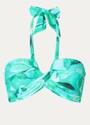 Seafolly Secret Garden voorgevormde halter bikinitop met bloemenprint