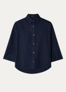 River Woods Blouse met krijtstreep