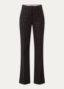 Essentiel Antwerp Invade high waist straight fit pantalon met krijtstr...