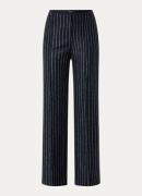 Josephine & Co Lester high waist wide fit pantalon in wolblend met str...