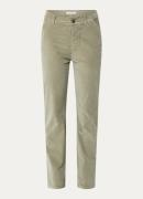 Josephine & Co Leyla high waist tapered fit chino van fluweel met stee...