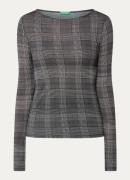 Benetton Longsleeve met print in wolblend