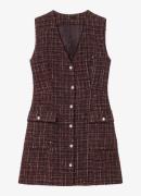Maje Mini jurk met tweed-look