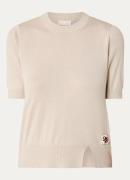 Liu Jo Fijngebreide top in wolblend