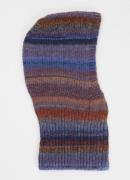 Becksöndergaard Pato grofgebreide balaclava met streepprint