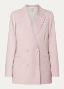 JOSH V Dillen double-breasted blazer met paspelzakken