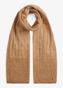 Tommy Hilfiger Ribgebreide sjaal in wolblend