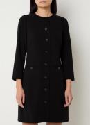 L.K.Bennett Claire mini jurk van crêpe met sierknopen