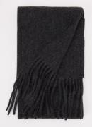 Sandro Sjaal van wol met franjes 275 x 20 cm