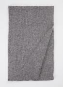 Co'Couture Hailey grofgebreide sjaal in wolblend 180 x 36 cm