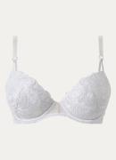 Aubade Satin Memories voorgevormde beugel bh met overlay van kant