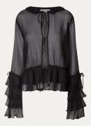 Sofie Schnoor Maci semi-transparante top met strikdetail