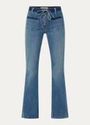 ba&sh Rafa high waist flared jeans met opgestikte zakken