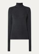 The Frankie Shop Utica fijngebreide top in wolblend met col