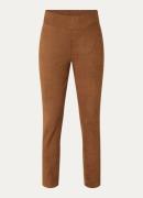 Claudia Sträter High waist slim fit legging van suèdine